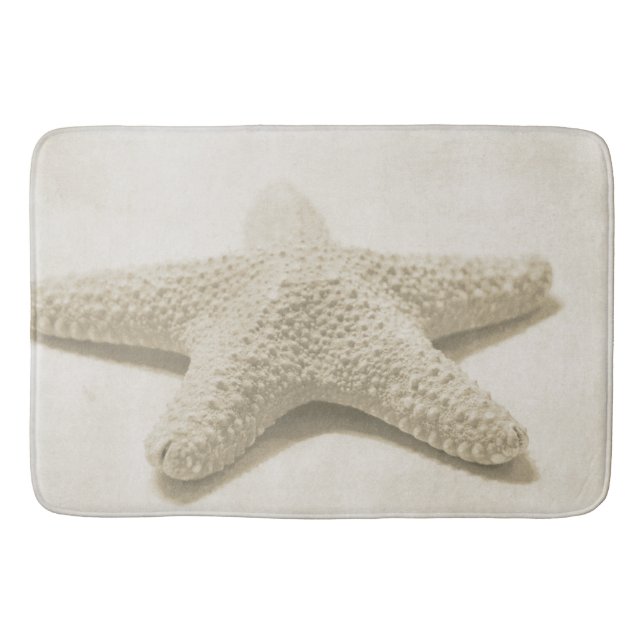 Tapis De Bain Plage de crème Starfish (Devant)