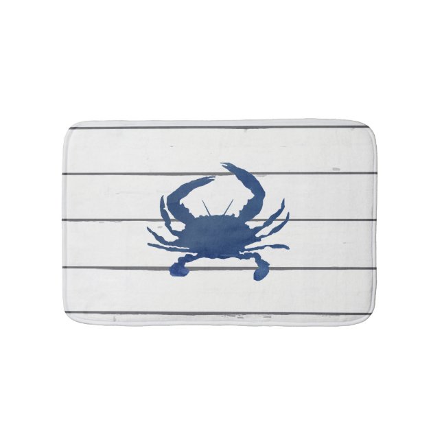 Tapis De Bain Plage de navets de crabe bleu (Devant)