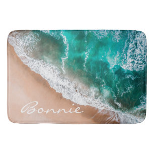 Tapis De Bain Plage d'eau de mer sable tropical été