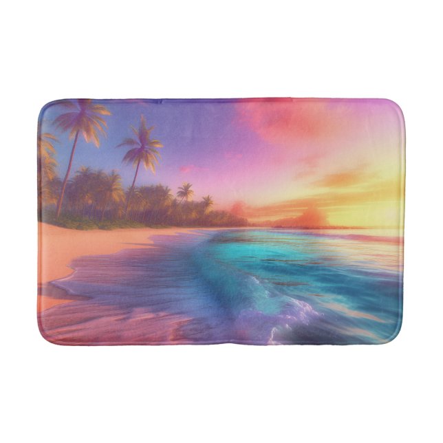 Tapis De Bain Plage Dreamy colorée (Devant)