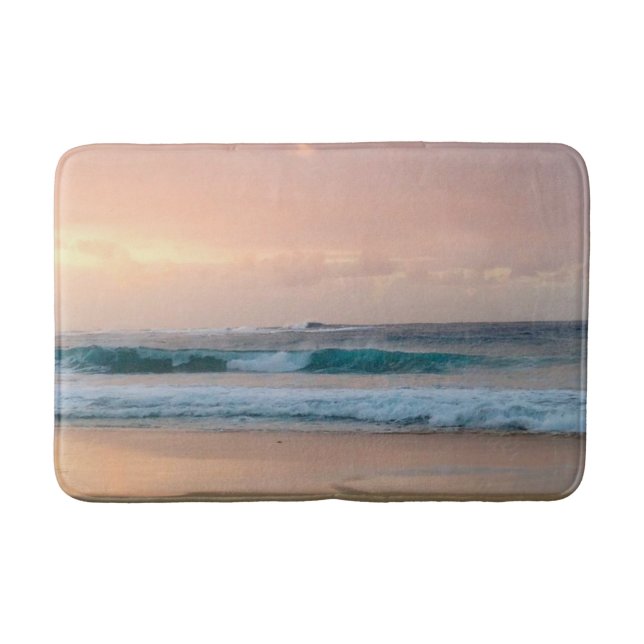 Tapis De Bain Plage et océan au coucher du soleil  (Devant)