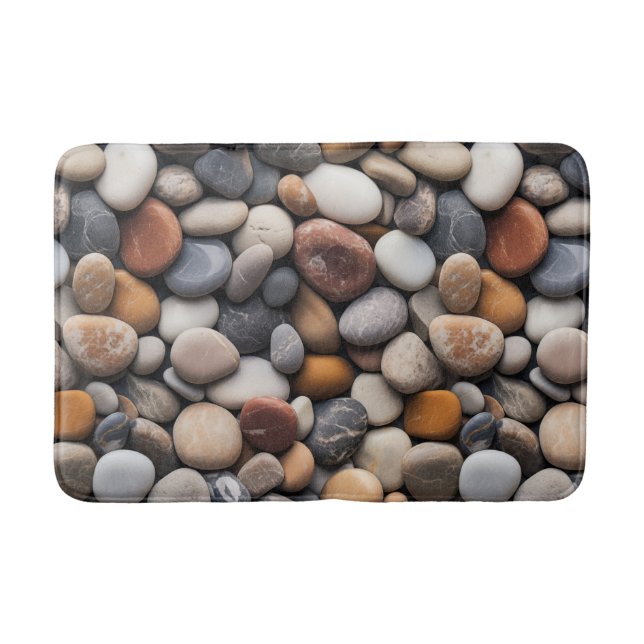 Tapis De Bain Plage Galets Bain Mat (Devant)