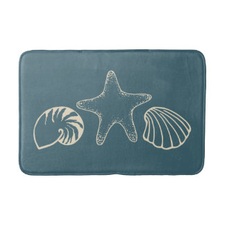 Tapis De Bain Plage Nautique Coquillage Bain Mat Salle de bain R