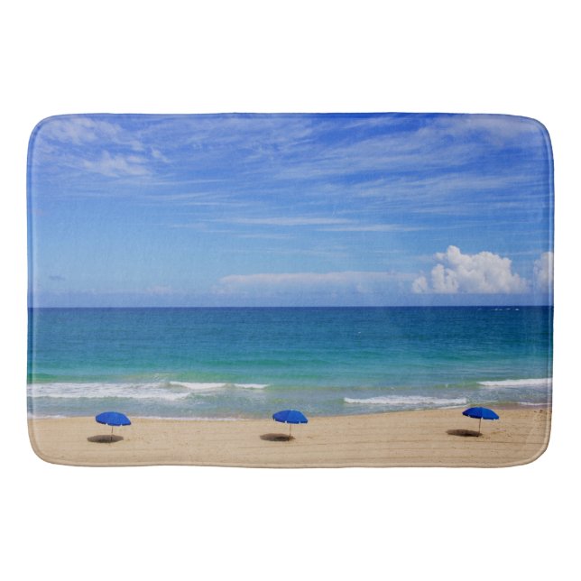 Tapis De Bain Plage Umbrella Ocean (Devant)