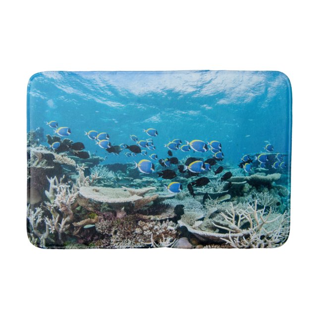 Tapis De Bain Plages tropicales | Esturgeon Parmi le corail (Devant)