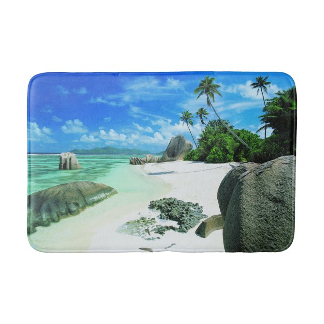 Tapis De Bain Plages tropicales | L'île de La Digue (Devant)