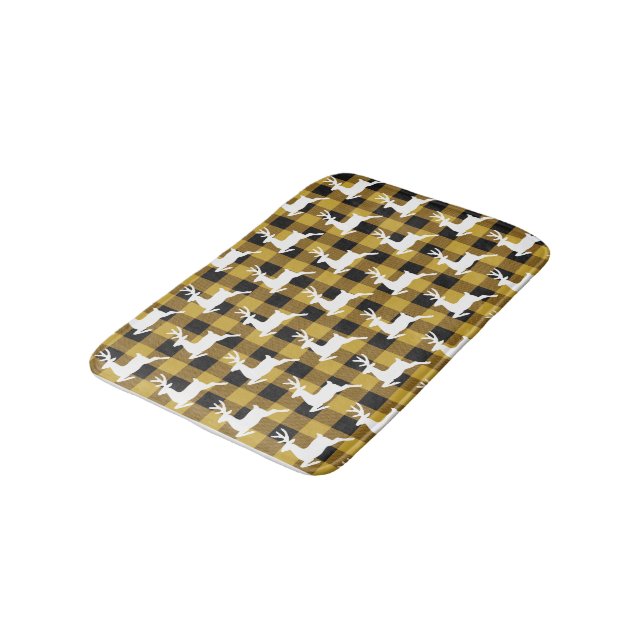 Tapis De Bain Plaid and deer  bath mat (Angle)