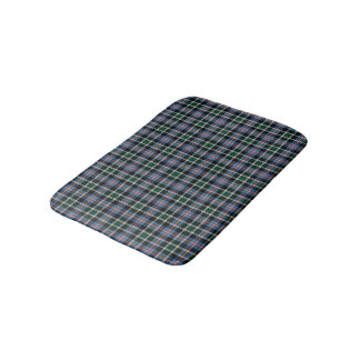 Tapis De Bain Plaid au Colorado bleu clair, vert et noir