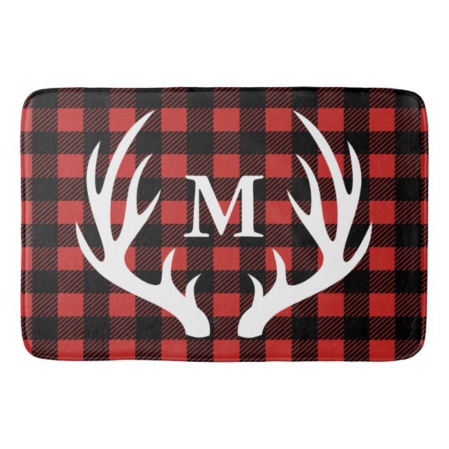 Tapis De Bain Plaid blanc rustique de contrôle de Buffalo (Devant)