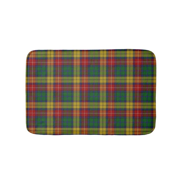 Tapis De Bain Plaid de tartan écossais de Buchanan de clan (Devant)