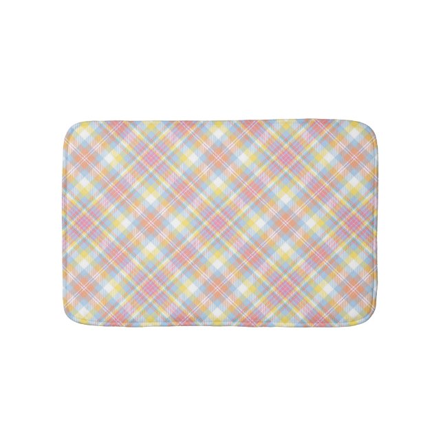 Tapis De Bain Plaid en pastel de rayure (Devant)