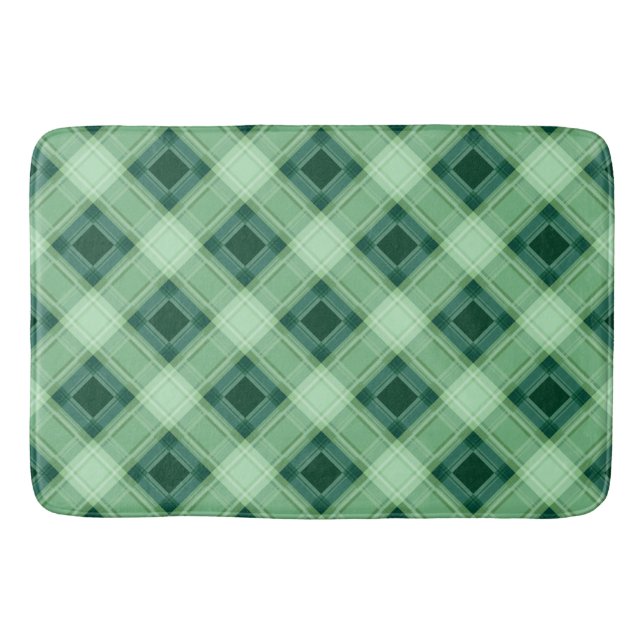 Tapis De Bain Plaid vert (Devant)