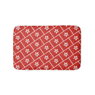 Tapis De Bain Plan rouge Plan HONG KONG Drapeau