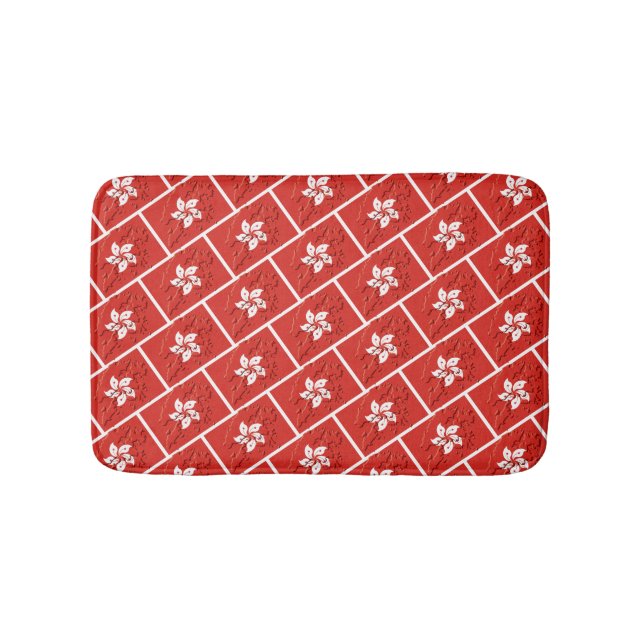 Tapis De Bain Plan rouge Plan HONG KONG Drapeau (Devant)