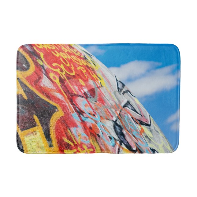 Tapis De Bain planète graffiti (Devant)