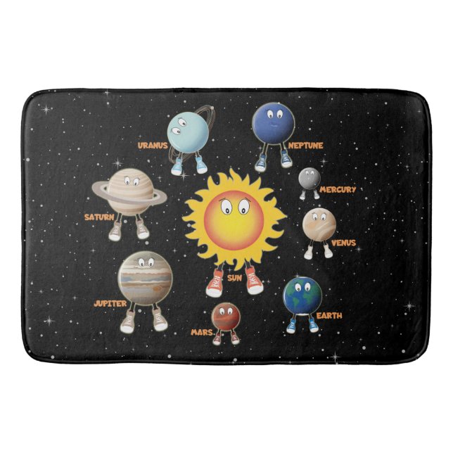 Tapis De Bain Planètes et système solaire (Devant)