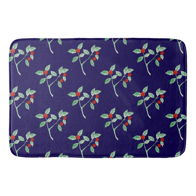 Tapis De Bain plante de baies de fruits (Devant)