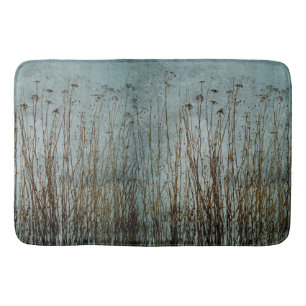 Tapis De Bain Plantes Brown  turquoises