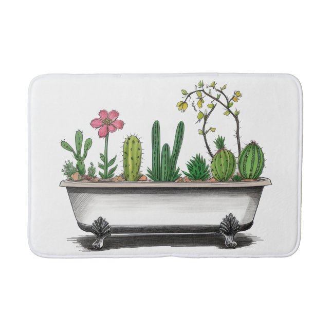 Tapis De Bain Plantes de Cactus mignons (Devant)