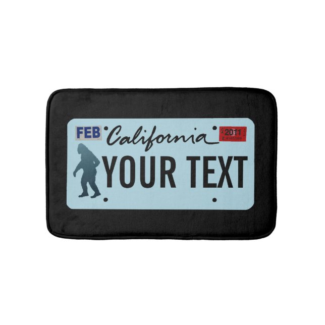 Tapis De Bain Plaque de licence California Sasquatch (Devant)