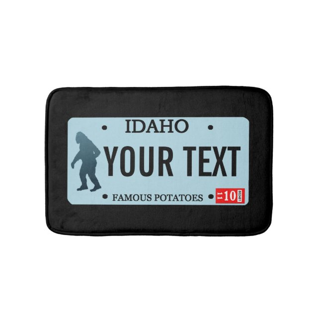 Tapis De Bain Plaque de licence Idaho Sasquatch (Devant)