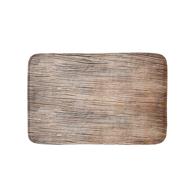 Tapis De Bain Plaque en bois brut (Devant)