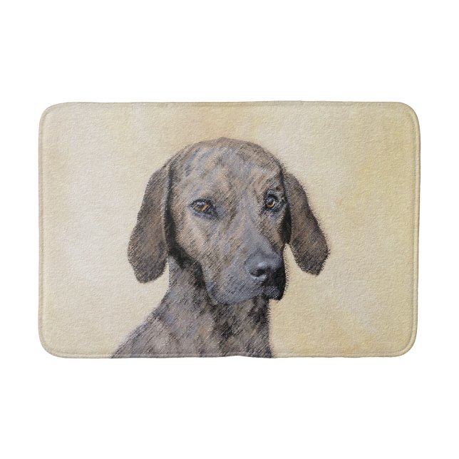 Tapis De Bain Plott Peinture - Cute Original Chien Art (Devant)