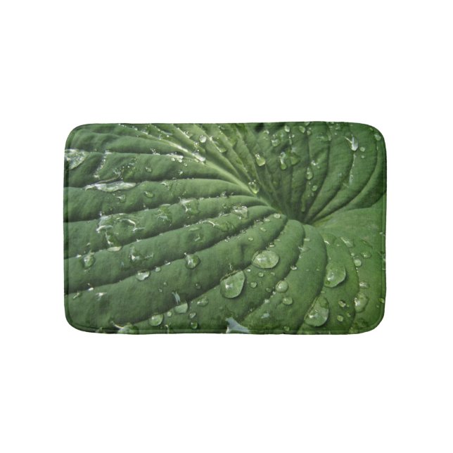 Tapis De Bain Pluie sur Hosta Leaf Bath Mat (Devant)