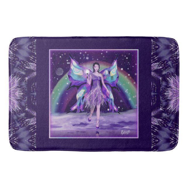 Tapis De Bain Pluie violette Fairy Bain Mat (Devant)