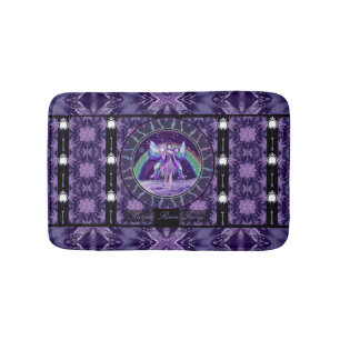 Tapis De Bain Pluie violette Fée