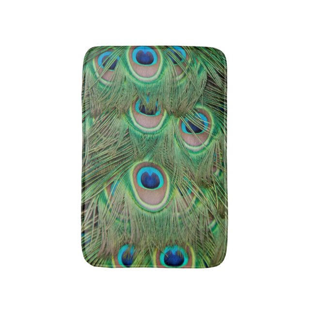 Tapis De Bain Plumage de paon (Devant (Vertical))
