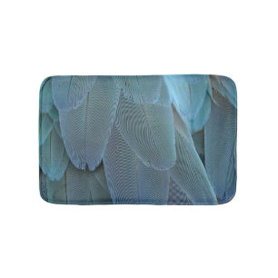 Tapis De Bain Plumes bleues