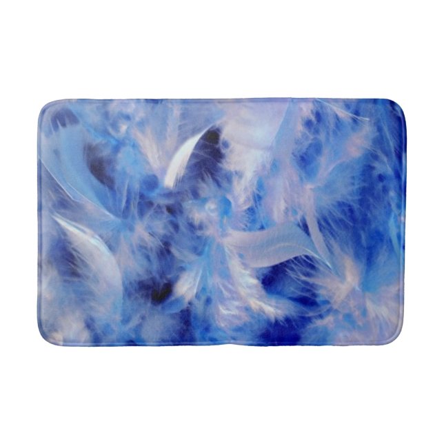 Tapis De Bain Plumes bleues (Devant)