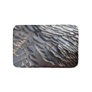 Tapis De Bain Plumes de Dindon Sauvage II Design Abstrait de la