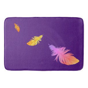 Tapis De Bain Plumes Design Mat de bain