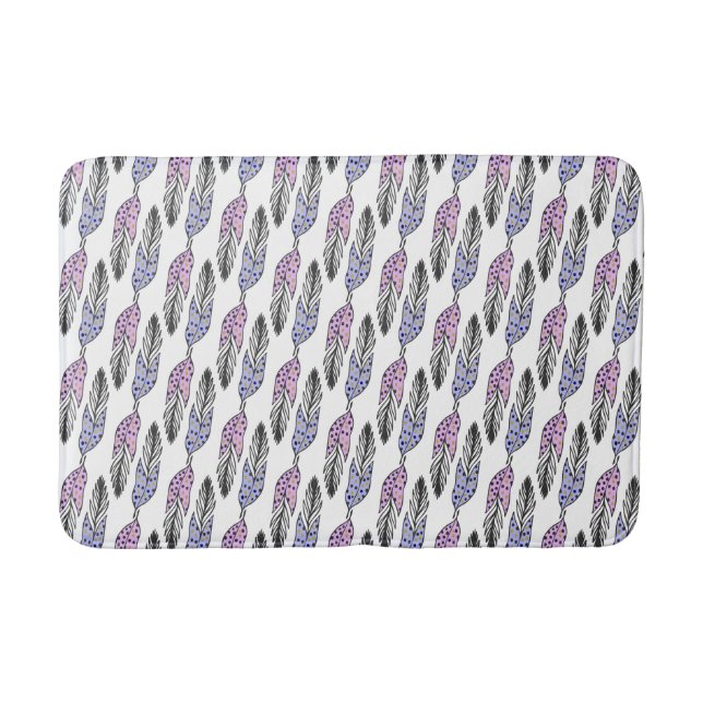 Tapis De Bain Plumes nattes Motifs (Devant)