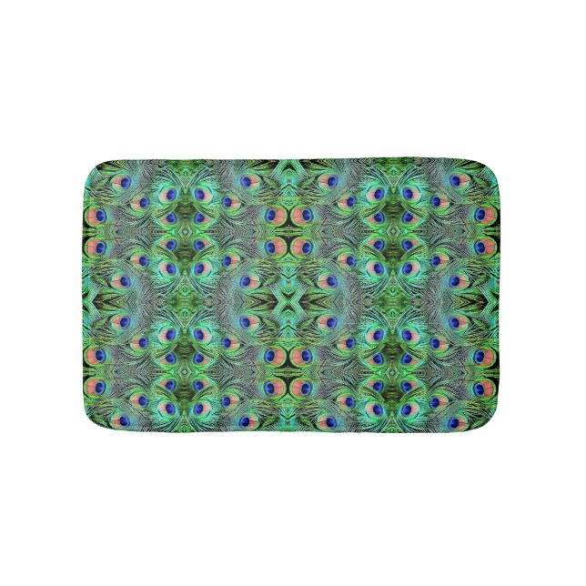 Tapis De Bain Plumes Peacock de bain (Devant)