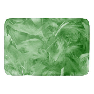 Tapis De Bain Plumes vertes
