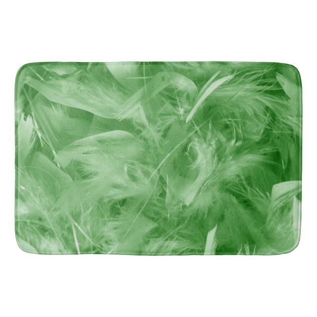 Tapis De Bain Plumes vertes (Devant)