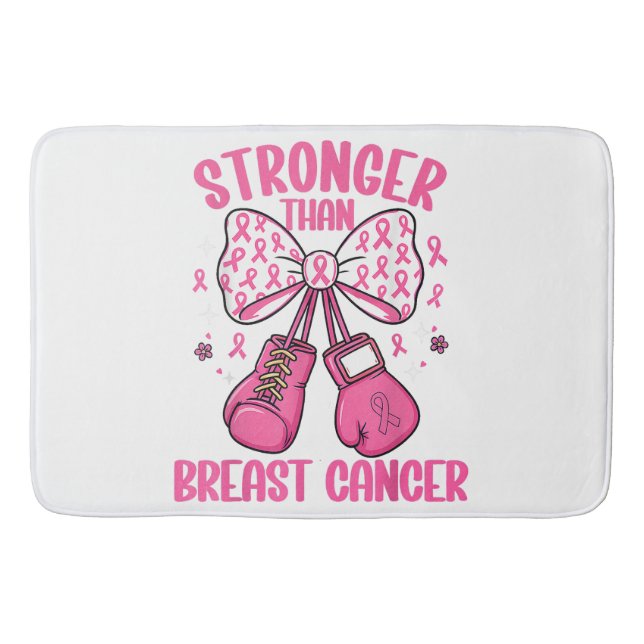 Tapis De Bain Plus fort que le cancer du sein (Devant)
