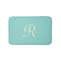 Plush minimaliste monogramme vert mer