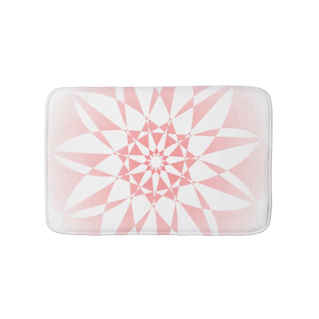 Tapis De Bain Plutôt rose Gradient Floral Bath Mat (Devant)