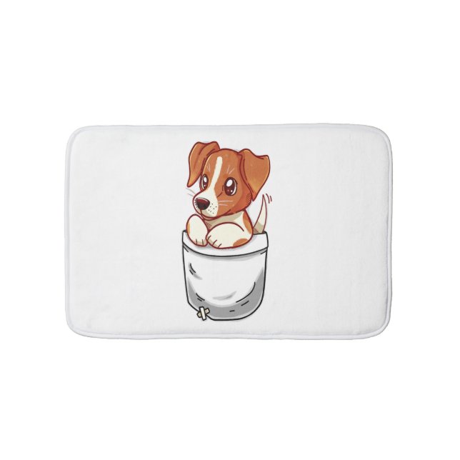 Tapis De Bain Pocket Cute Jack Russell Terrier (Devant)