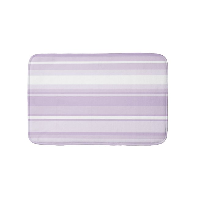 Tapis De Bain Poignée rayures violettes (Devant)