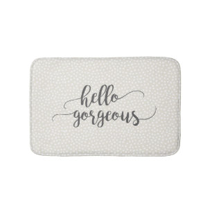 Tapis De Bain Points Confetti Whimsical sur Grey Hello Gorgeous