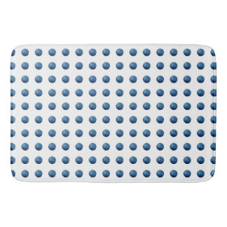 Tapis De Bain Points d'aquarelle bleu