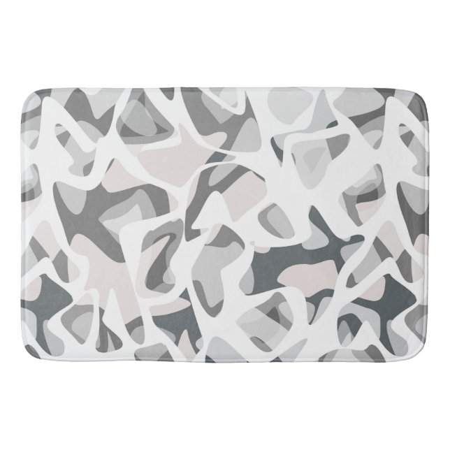 Tapis De Bain Points gris clair motif Abstrait tacheté (Devant)