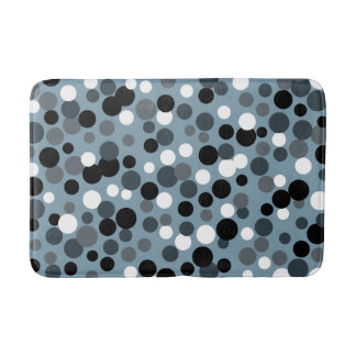 Tapis De Bain Points Gris Cool Rétro Salle de bain Rug Bain Mat