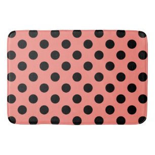 Tapis De Bain Points noirs sur pêche