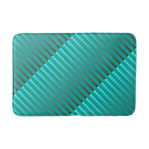 Tapis De Bain Points satinés - gris turquoise et étain